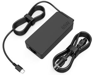 65W USB-C Laptop Charger for Lenovo ThinkPad Yoga ThinkBook USB-C AC Adapter